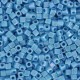 Miyuki square - cubes 1.8mm - Opaque turquoise blue ab SB18-482